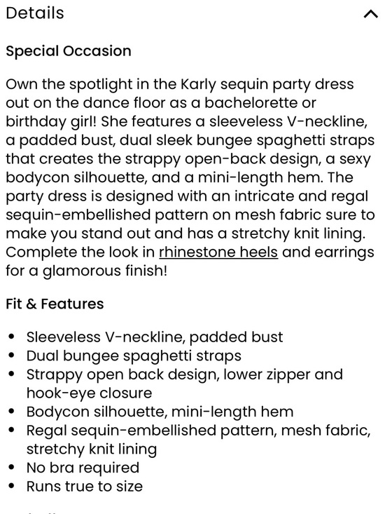 B. smart Black & Silver Sequins Strappy Party mini Dress - Picture 6 of 16